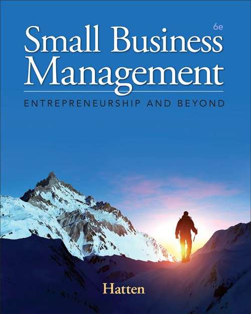 Book cover of Small Business Management: Entrepreneurship and Beyond
