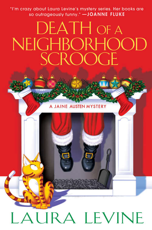 Book cover of Death of a Neighborhood Scrooge (A Jaine Austen Mystery)