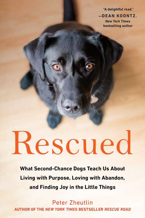 Book cover of Rescued: What Second-Chance Dogs Teach Us About Living with Purpose, Loving with Abandon, and Finding Joy in the Little Things