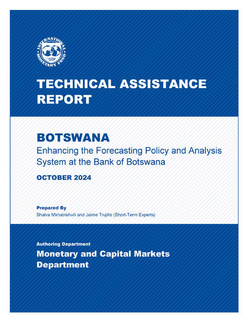 Book cover of Botswana: Technical Assistance Report-Enhancing the Forecasting Policy and Analysis System at the Bank of Botswana