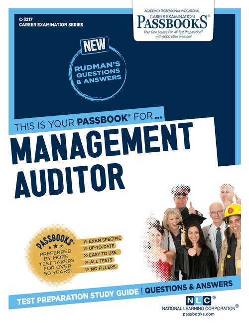 Book cover of Management Auditor: Passbooks Study Guide (Career Examination Series)