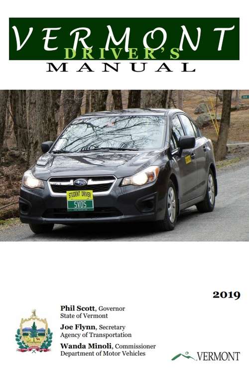 Book cover of Vermont Driver's Manual