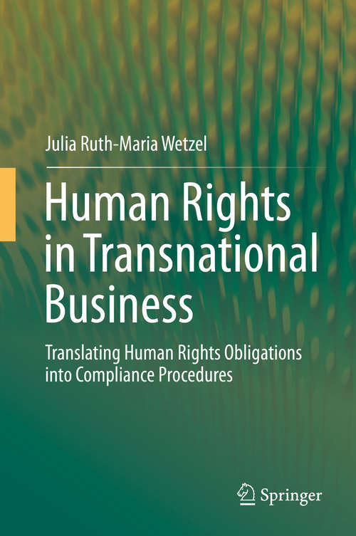 Book cover of Human Rights in Transnational Business