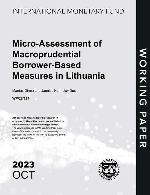 Book cover of Micro-Assessment of Macroprudential Borrower-Based Measures in Lithuania