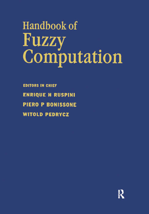 Book cover of Handbook of Fuzzy Computation