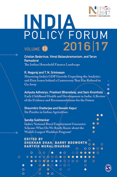 India Policy Forum 2016–17: Volume 13