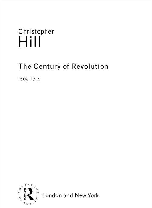 The Century of Revolution: 1603–1714