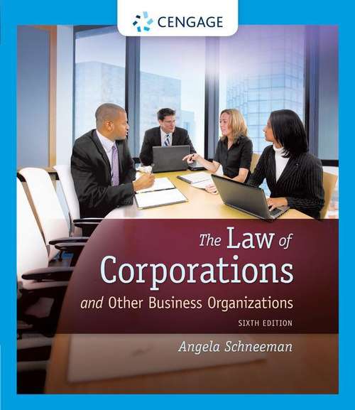 Book cover of The Law of Corporations and Other Business Organizations (Sixth Edition)