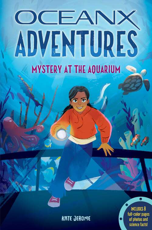 Book cover of Mystery at the Aquarium (OceanX Adventures)