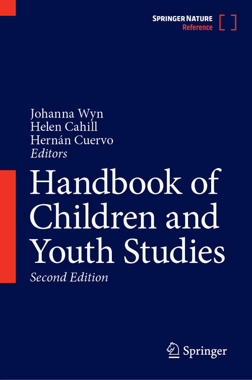 Book cover of Handbook of Children and Youth Studies (Second Edition 2024)