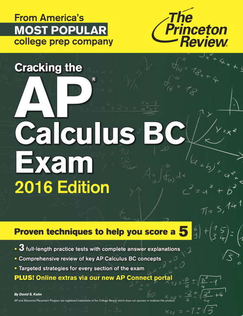 Cracking the AP Calculus BC Exam, 2015 Edition
