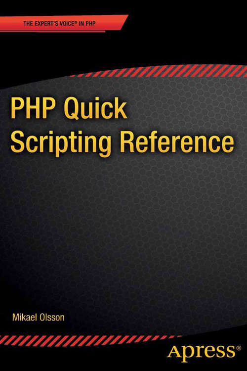 Book cover of PHP 7 Quick Scripting Reference