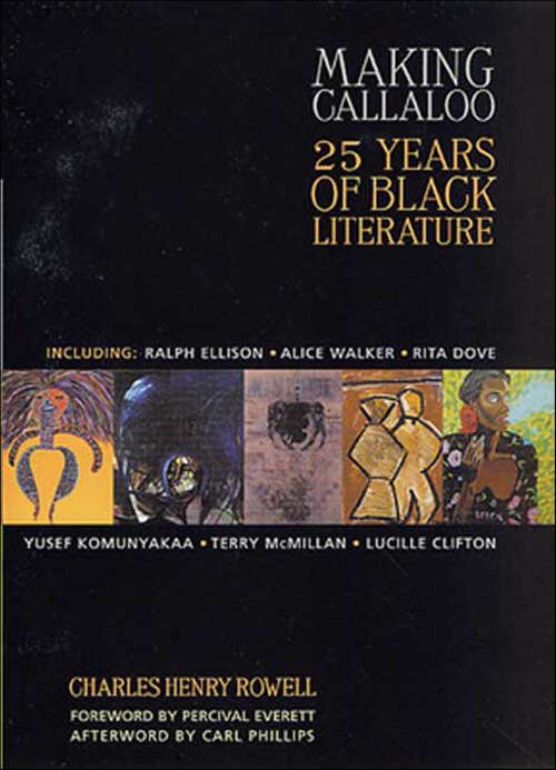 Book cover of Making Callaloo: 25 Years of Black Literature