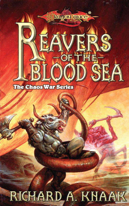 Book cover of Reavers of the Blood Sea (Dragonlance: Chaos War, Vol. 5)