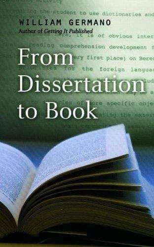 Book cover of From Dissertation to Book