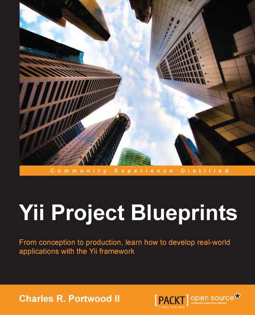 Book cover of Yii Project Blueprints