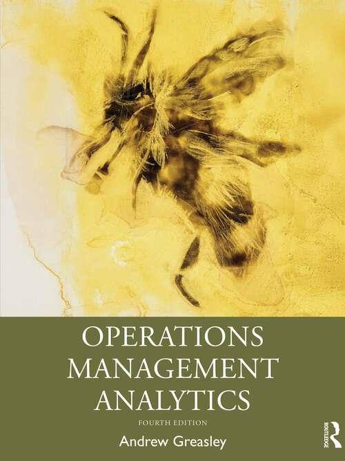 Book cover of Operations Management Analytics (4)