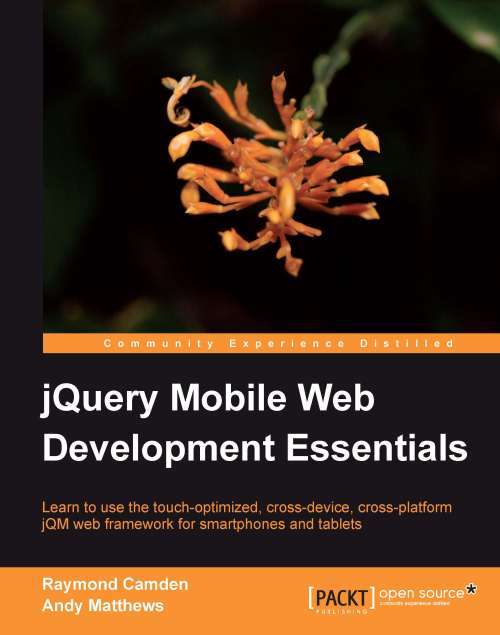 Book cover of jQuery Mobile Web Development Essentials