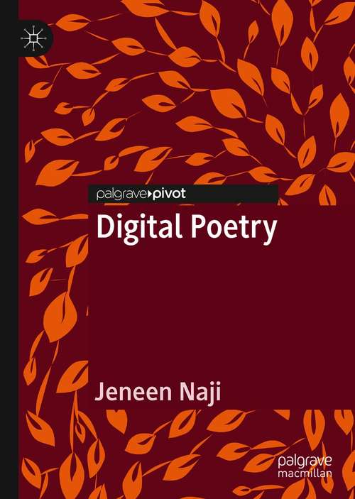 Book cover of Digital Poetry (1st ed. 2021)