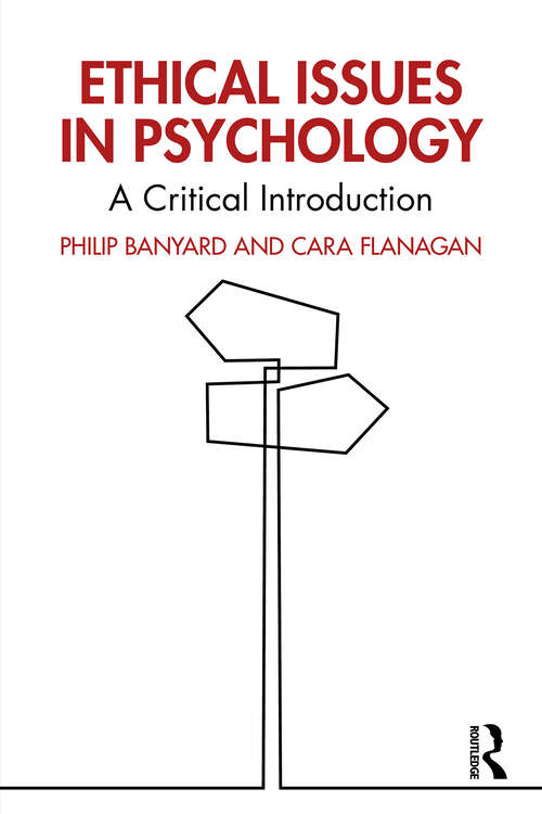 Book cover of Ethical Issues in Psychology: A Critical Introduction (1)
