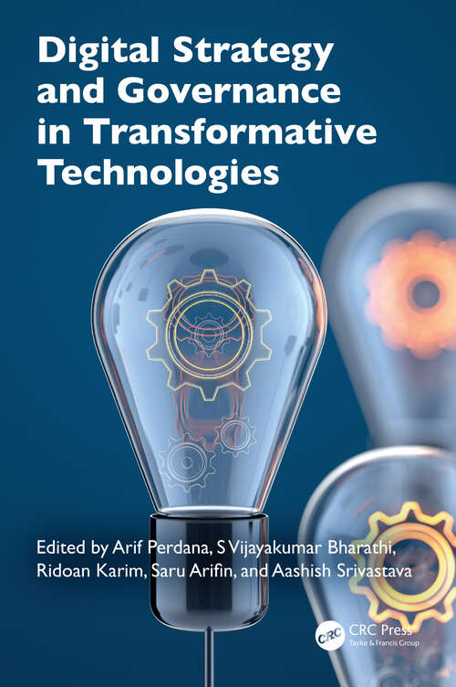 Book cover of Digital Strategy and Governance in Transformative Technologies (1)