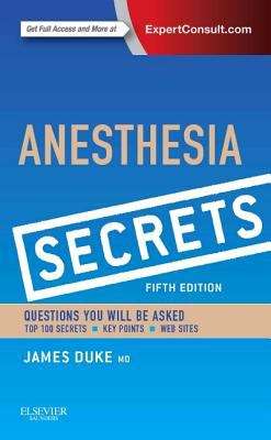 Book cover of Duke's Anesthesia Secrets