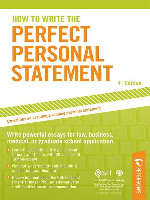Book cover of How to Write the Perfect Personal Statement