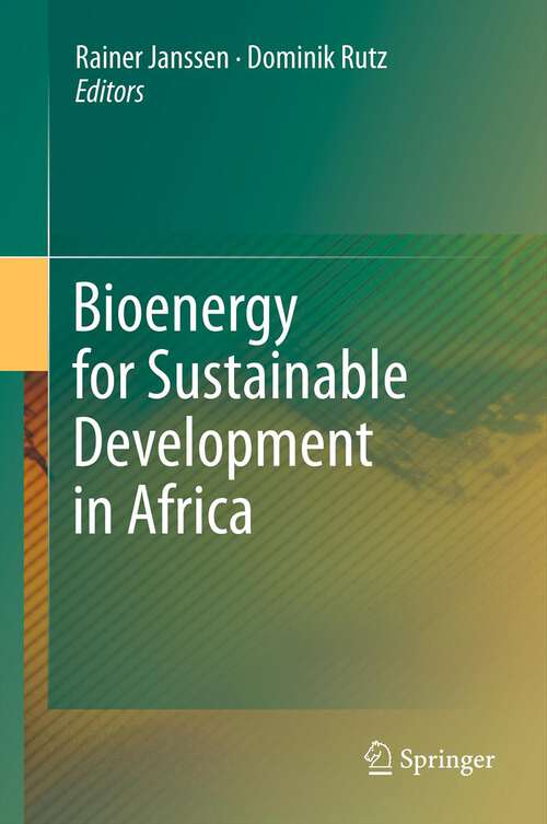 Book cover of Bioenergy for Sustainable Development in Africa