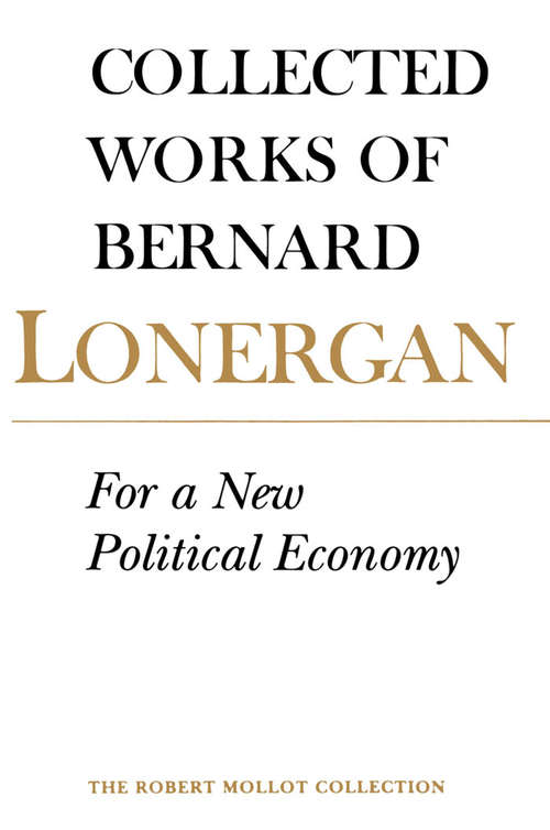 For a New Political Economy: Volume 21