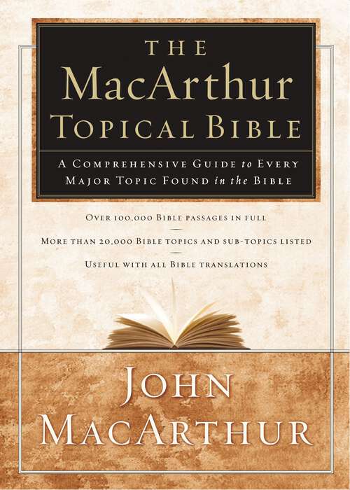 Book cover of The MacArthur Topical Bible