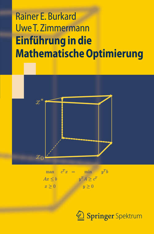 Book cover of Einführung in die Mathematische Optimierung