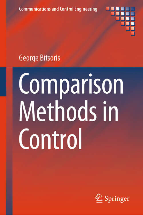 Book cover of Comparison Methods in Control (Communications and Control Engineering)