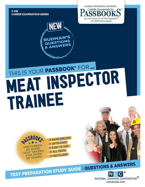 Book cover of Meat Inspector Trainee: Passbooks Study Guide (Career Examination Series)