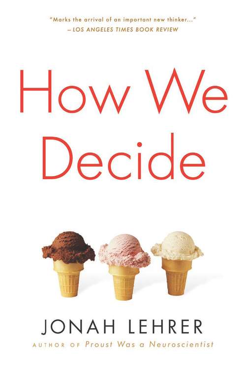 Book cover of How We Decide