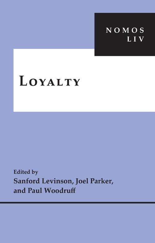 Book cover of Loyalty