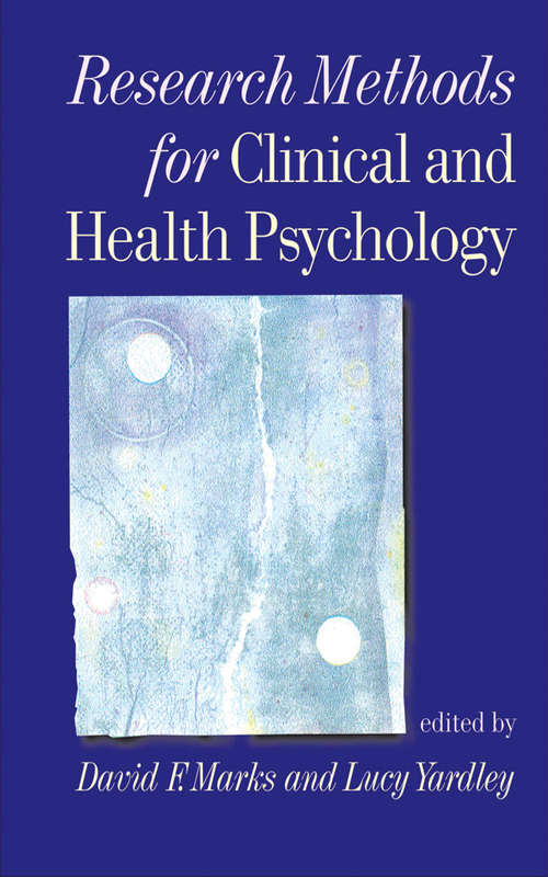 Book cover of Research Methods for Clinical and Health Psychology