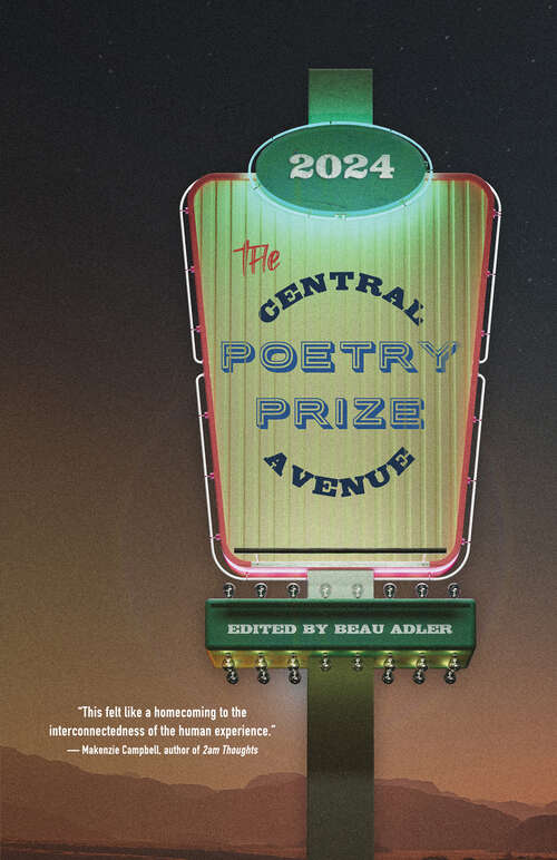 Book cover of Central Avenue Poetry Prize 2024