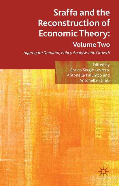 Book cover of Sraffa and the Reconstruction of Economic Theory: Volume Two