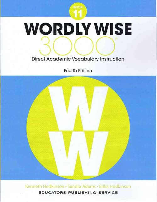 Book cover of Wordly Wise 3000 Book 11 Student Edition (Fourth Edition)