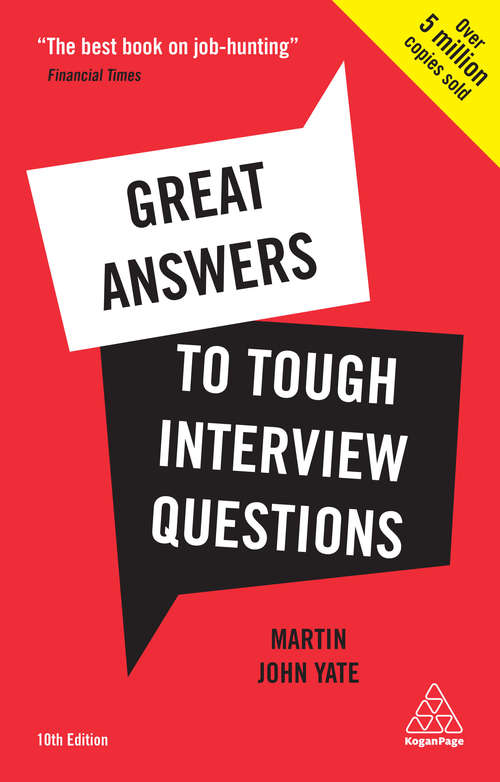Book cover of Great Answers to Tough Interview Questions
