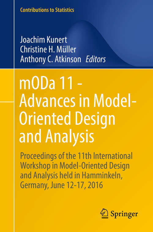 Book cover of mODa 11 - Advances in Model-Oriented Design and Analysis