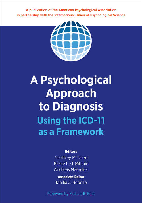 Book cover of A Psychological Approach to Diagnosis: Using the ICD-11 as a Framework