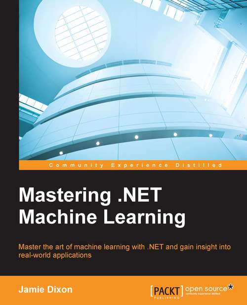 Book cover of Mastering .NET Machine Learning