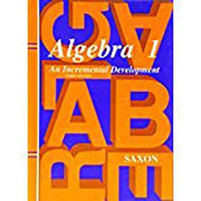 Book cover of Algebra 1: An Incremental Development