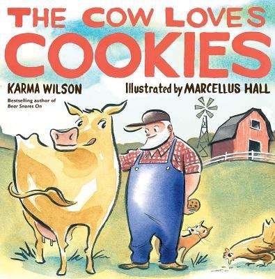 Book cover of The Cow Loves Cookies