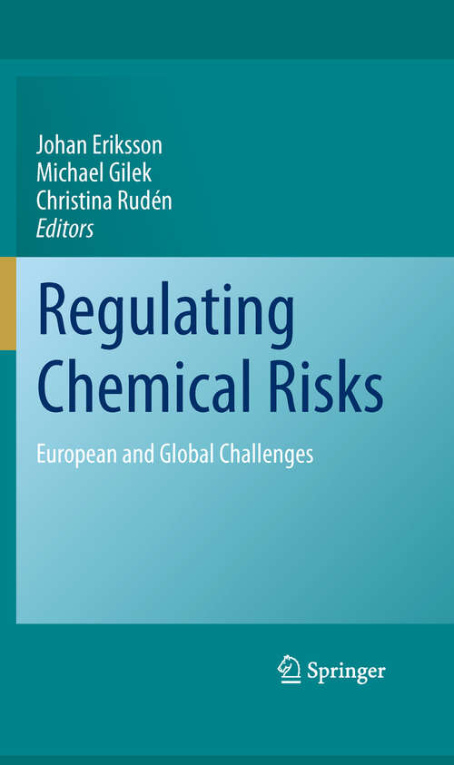 Book cover of Regulating Chemical Risks
