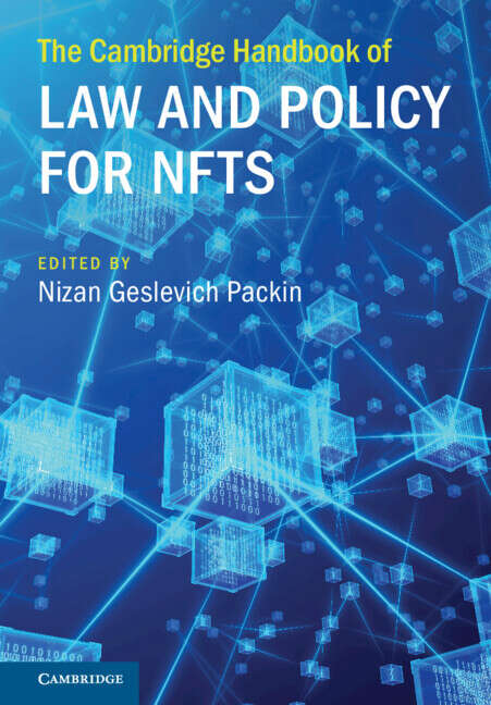 Book cover of The Cambridge Handbook of Law and Policy for NFTs (Cambridge Law Handbooks)