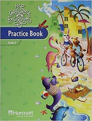 Book cover of HSP California Excursions, Grade 2, Phonics Practice Book
