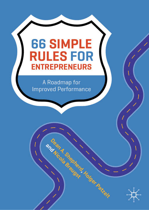 Book cover of 66 Simple Rules for Entrepreneurs: A Roadmap for Improved Performance (2024)