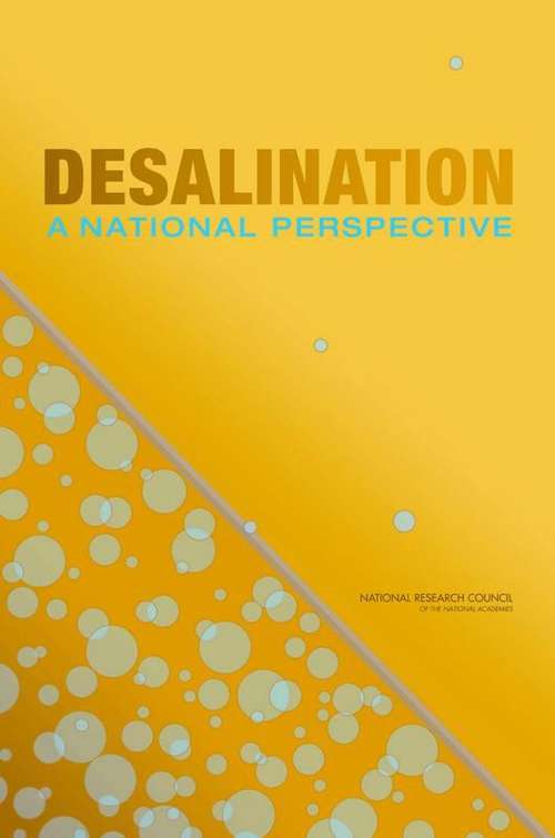 Book cover of Desalination: A National Perspective